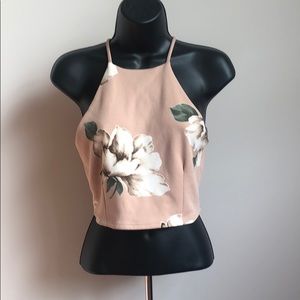 Floral crop top
